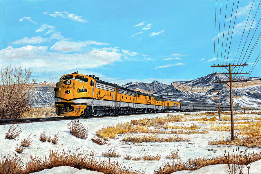 The Rio Grande Zephyr Painting by Troy Jensen - Pixels