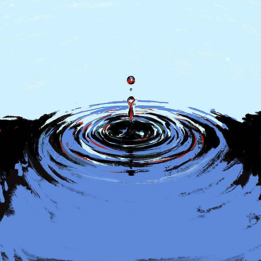 The Ripple Effects of Murder Painting by Hannah Hill The Ripple Effects of Murder Painting by Hannah Hill