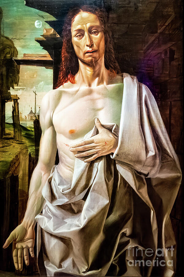 The Risen Christ by Bramantino 1490 Painting by Bramantino