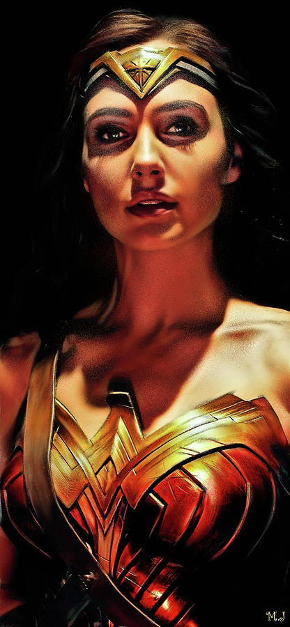 the rising of wonder woman -Digital Painting - Airbrush Digital Art by ...