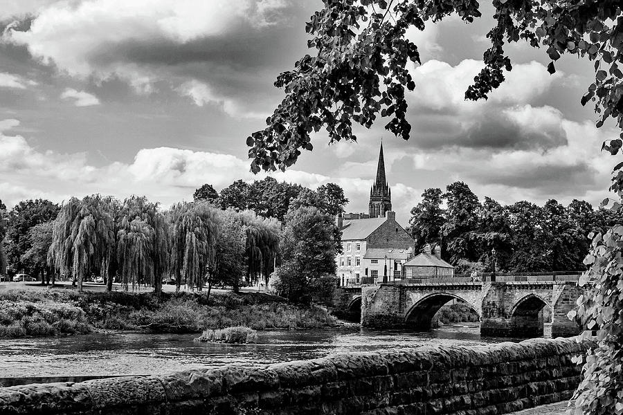 The River At Chester Monochrome Photograph by Jeff Townsend
