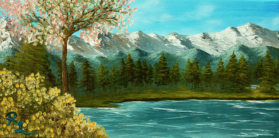 The River in Spring Painting by Renee Logan