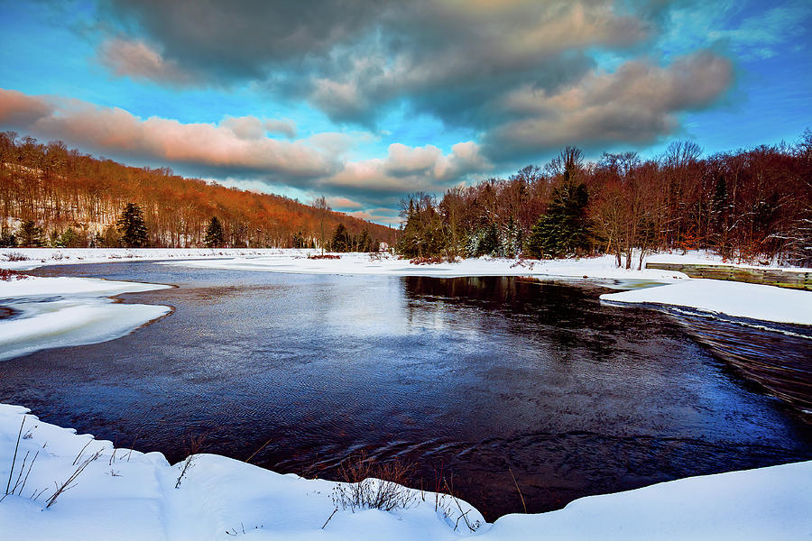 The River in Winter Photograph by David Patterson