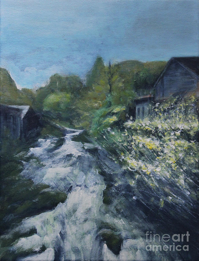 The River Painting by Jane See