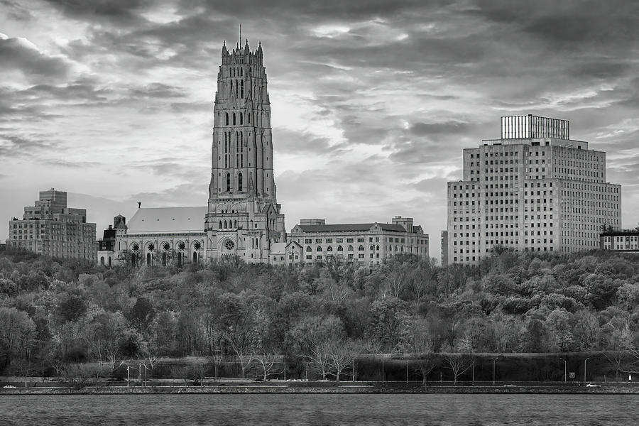 The Riverside Church NY BW Photograph by Susan Candelario