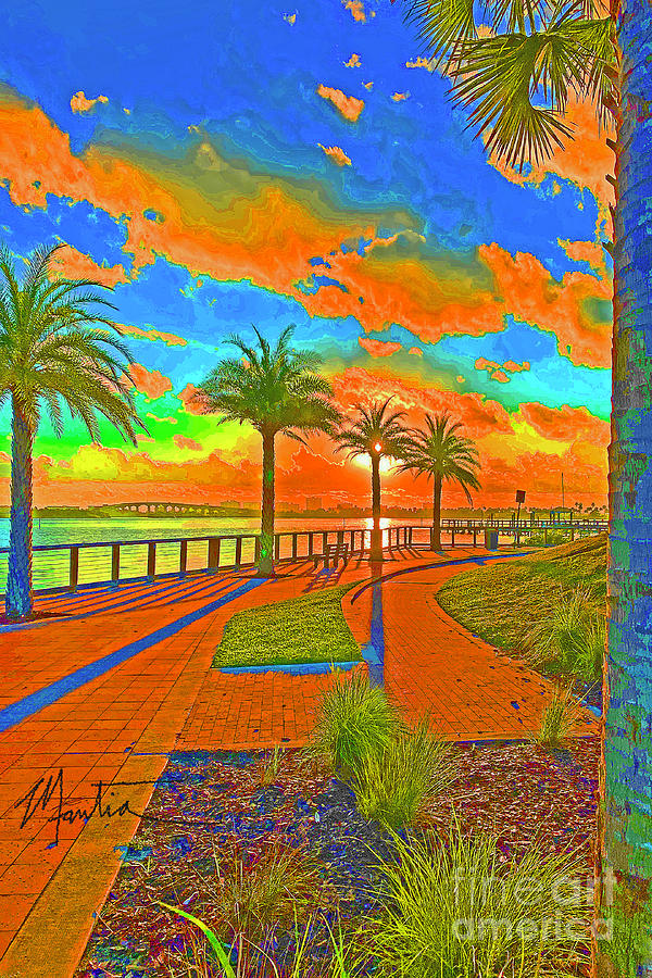 The Riverwalk Port Orange  Digital Art by Art Mantia