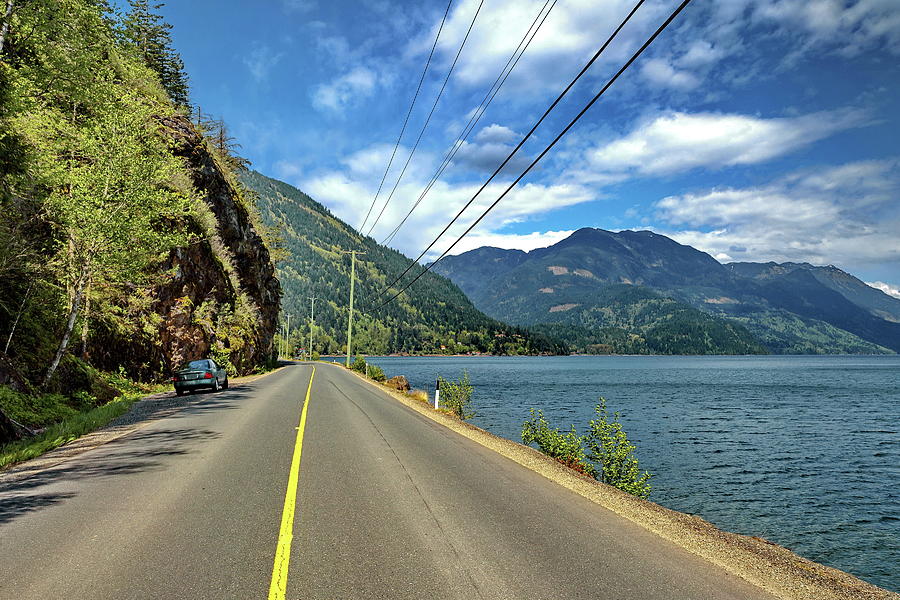 The Road Along Harrison Lake  Photograph by Alex Lyubar