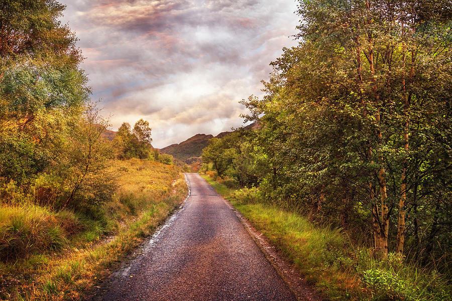 The Road Beneath the Ben Nevis Mountain in Scotland Photograph by Debra ...