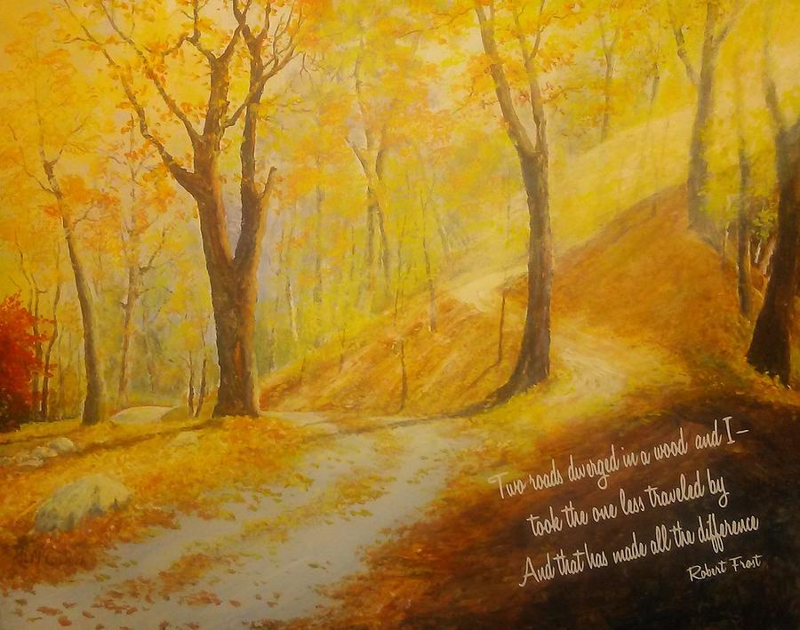 The Road Less Taken Painting by ML McCormick