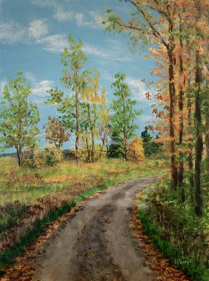 The Road Less Traveled Painting by Margie Perry