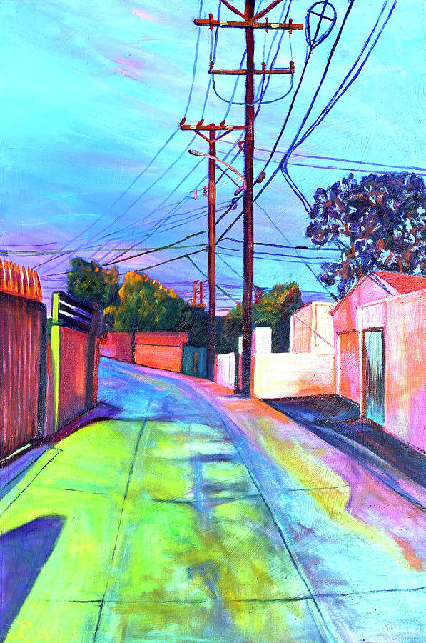 Cityscape Painting - The Road Less Travelled by Bonnie Lambert Cityscape Painting - The Road Less Travelled by Bonnie Lambert