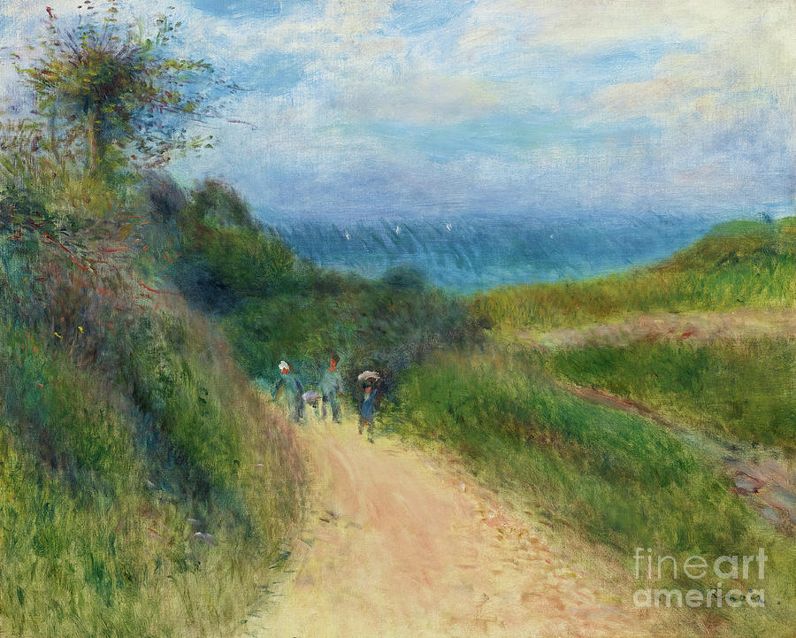 The Road to Berneval by renoir Painting by Pierre Auguste Renoir