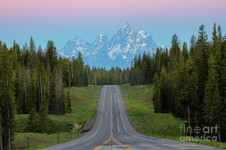The Road to Grand Teton National Park  Photograph by Ronda Kimbrow
