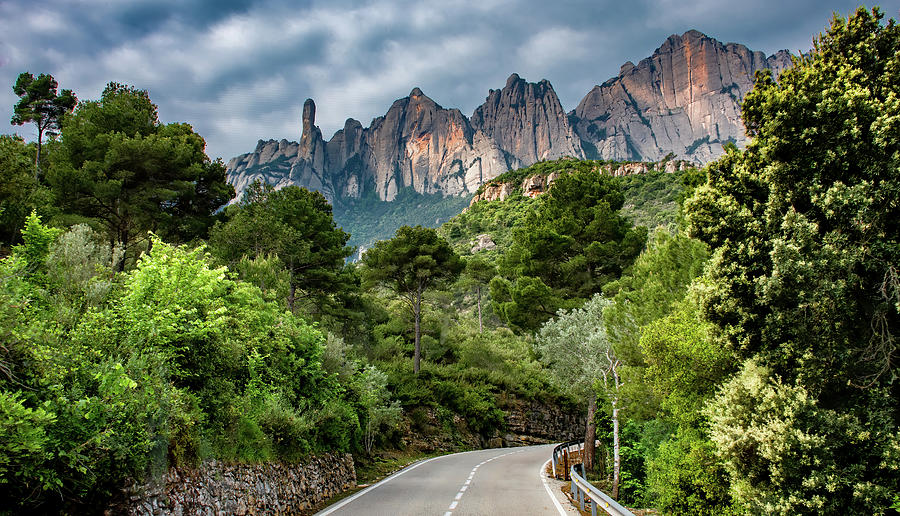 The Road to Montserrat Photograph by Marcy Wielfaert