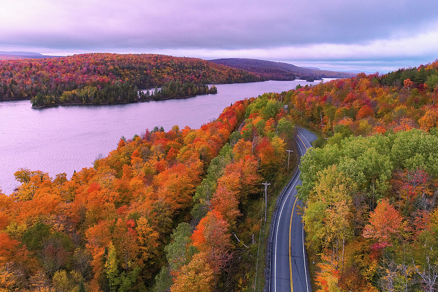 The Road to Norton Pond - October 2018 Photograph by John Rowe