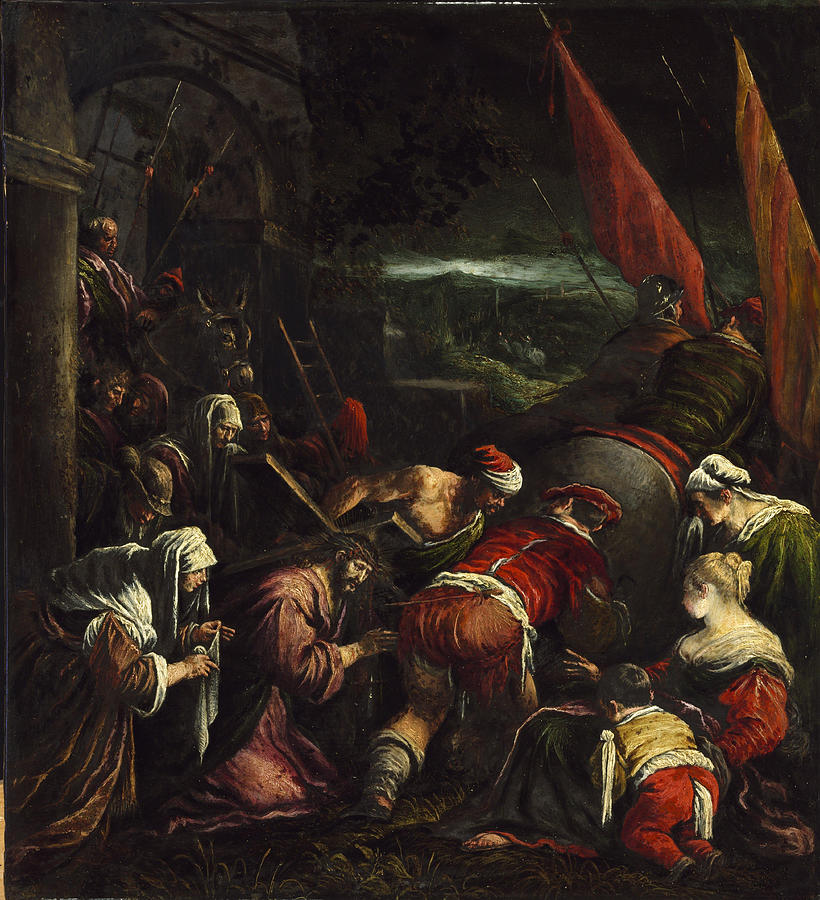 The Road to the Calvary Painting by Jacopo Bassano - Fine Art America