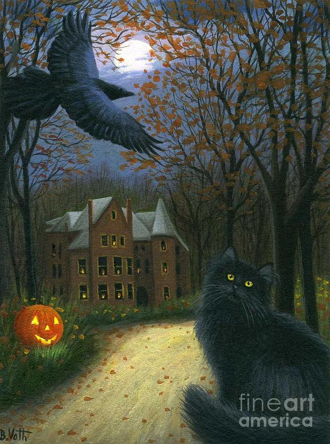 The Road to the Haunted House Painting by Bridget Voth - Fine Art America