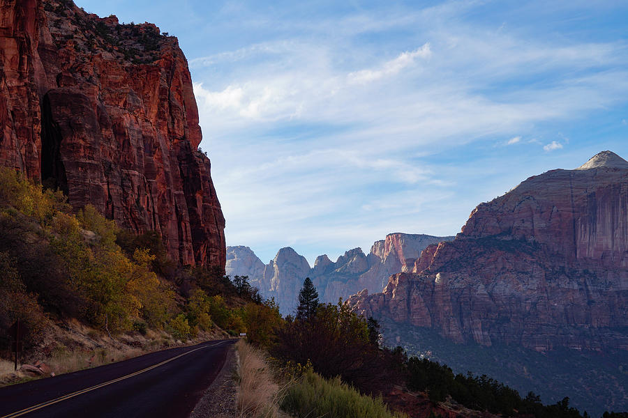 The Road to Zion's Famous Tunnel Photograph by Moment of Perception ...