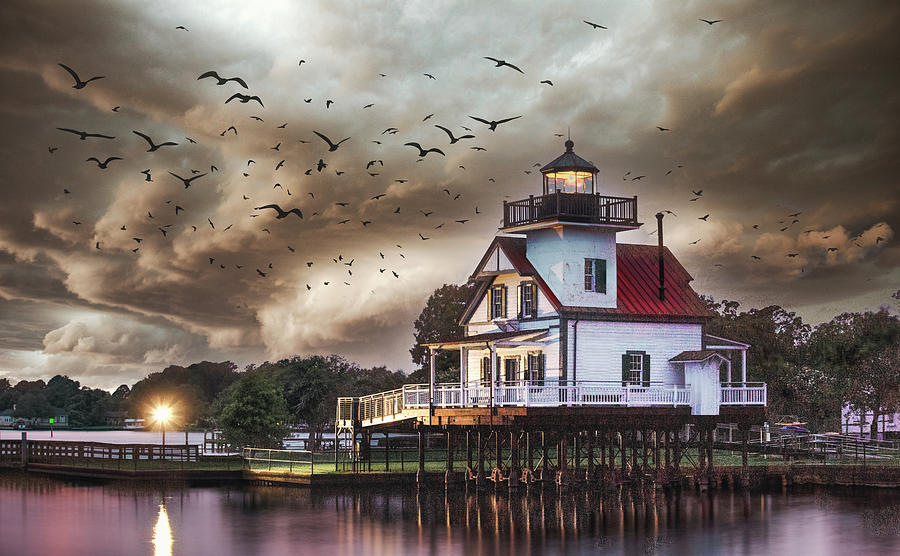 The Roanoke River Lighthouse Photograph by Pete Federico