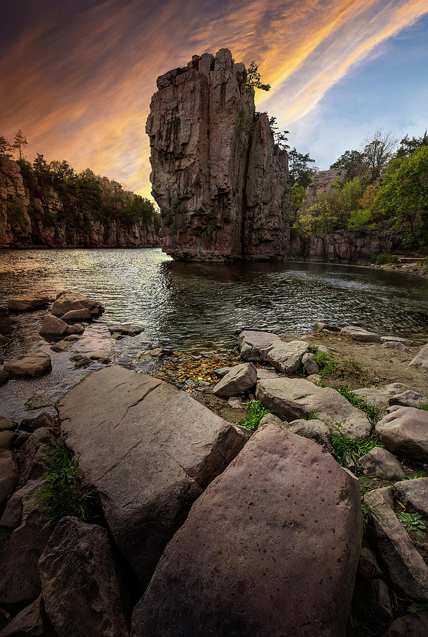 Sunset Photograph - The Rock by Aaron J Groen