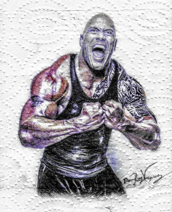 Drawing Dwayne The Rock Johnson 🖤 - Darshan Payla Art | Facebook