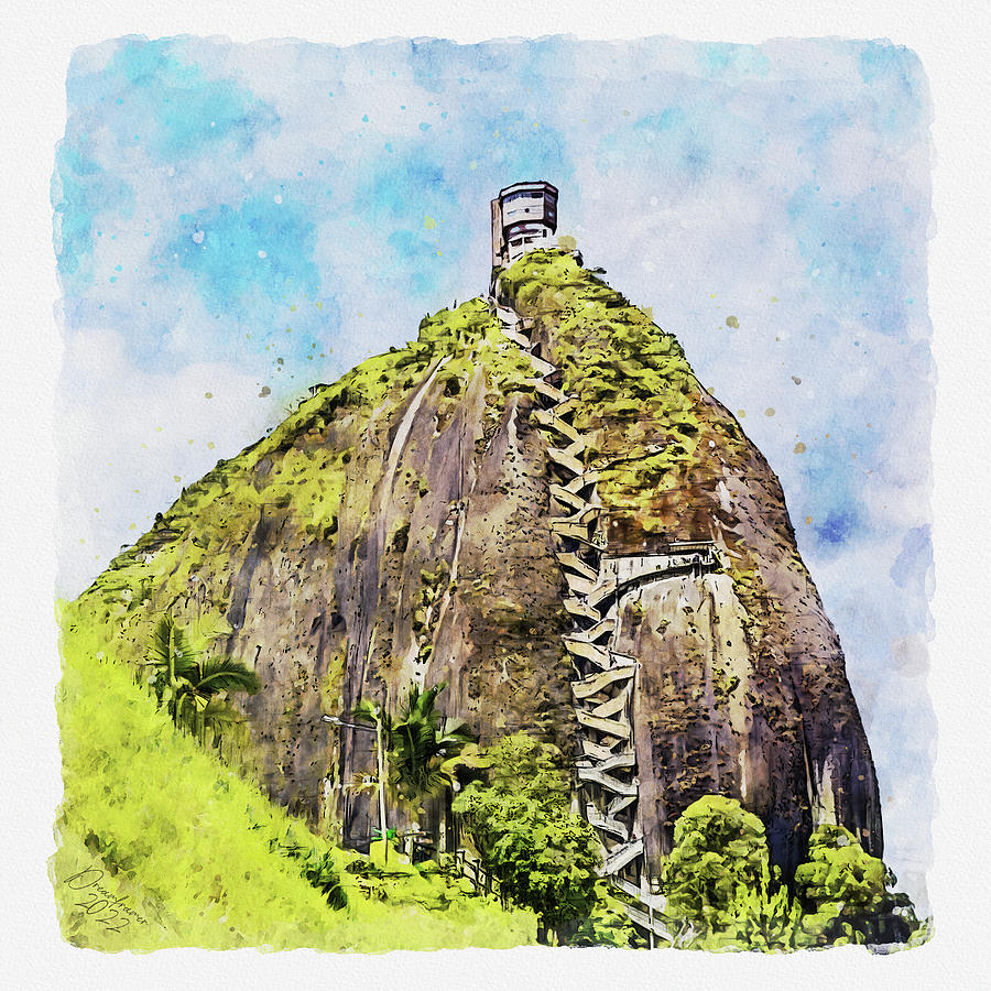 The Rock of Guatape by Dreamframer Art