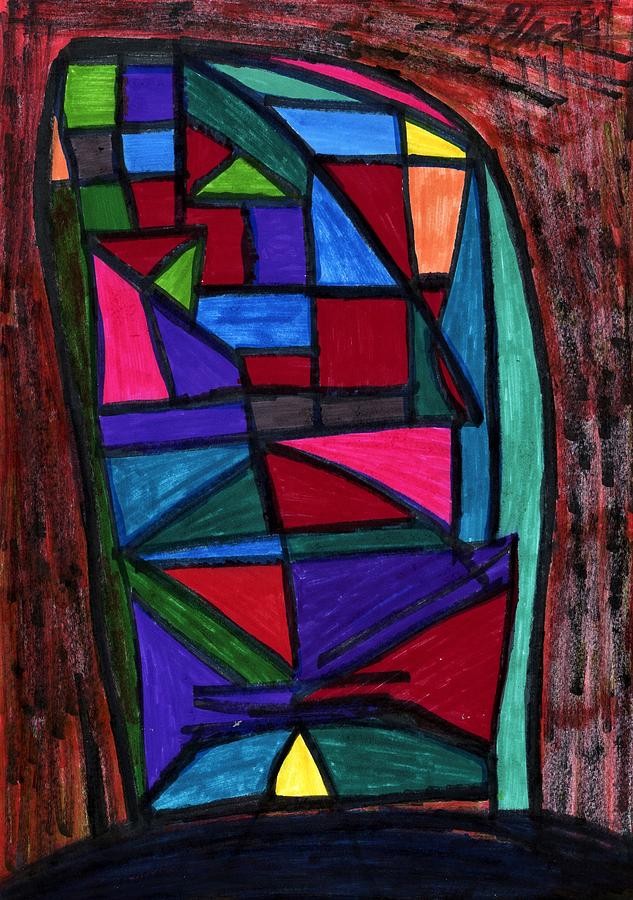 The Rock of Vibrancy Drawing by Darrell Black