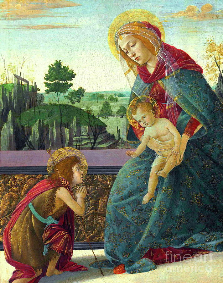 The Rockefeller Madonna Painting by Sandro Botticelli