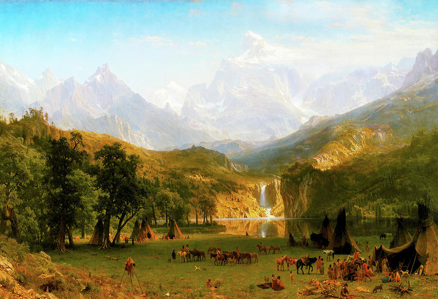  The Rocky Mountain Landers Peak  Painting by Albert Bierstadt