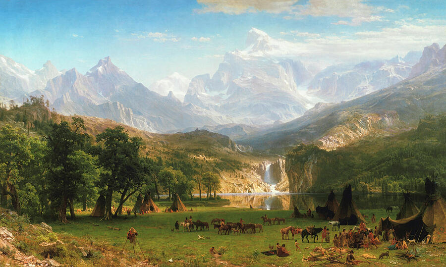 The Rocky Mountains Landers Peak by Albert Bierstadt 1863 Photograph by Albert bierstadt