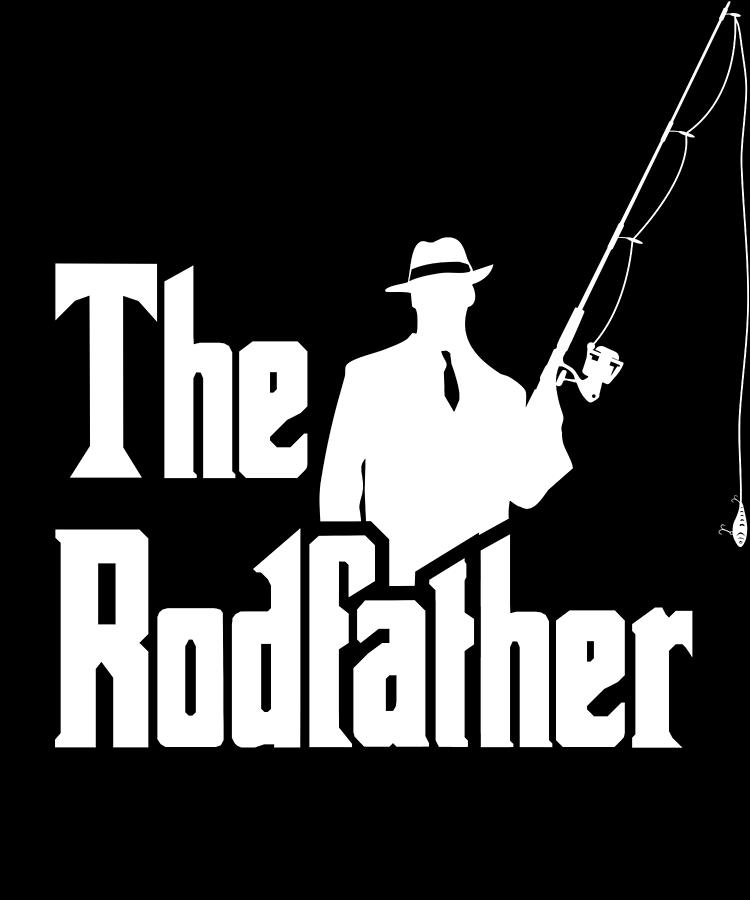 The Rodfather Funny Fishing design for Fisherman by Art Frikiland