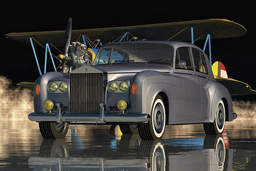 The Rolls-Royce Silver Cloud III From 1963 Digital Art by Jan Keteleer