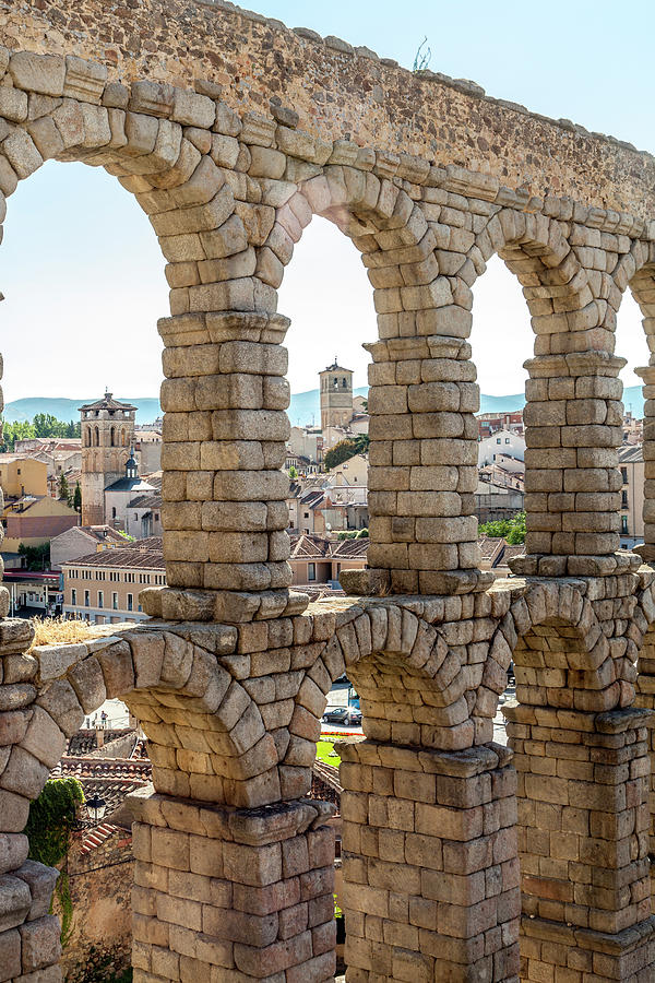The Roman Aqueduct in Segovia Photograph by W Chris Fooshee