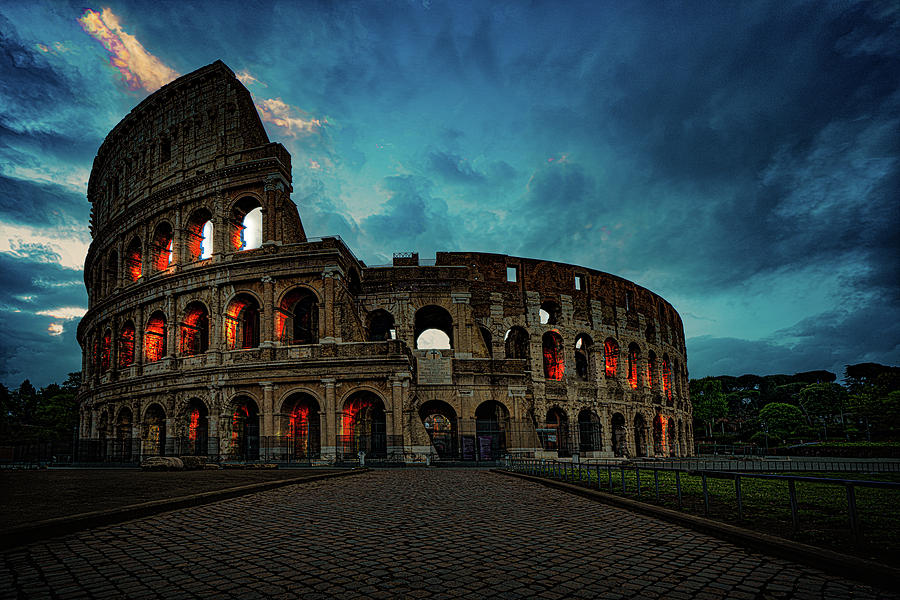 The Roman Coliseum Photograph by Chris Lord