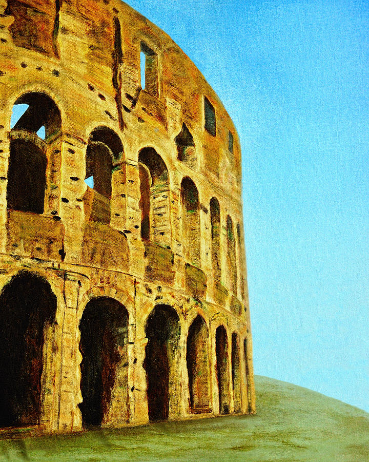 The Roman Colosseum Painting by Donna Proctor