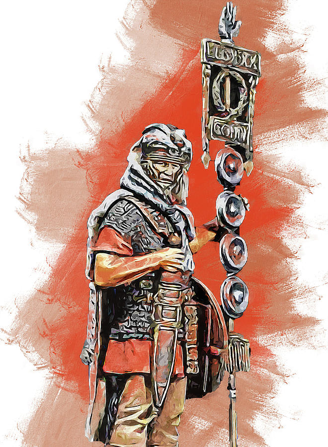 The Roman Legionary - 01 Painting by AM FineArtPrints