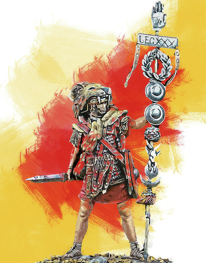 The Roman Legionary - 02 Painting by AM FineArtPrints