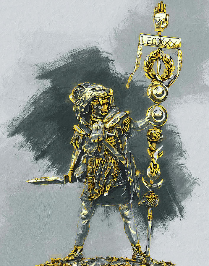 The Roman Legionary - 03 Painting by AM FineArtPrints