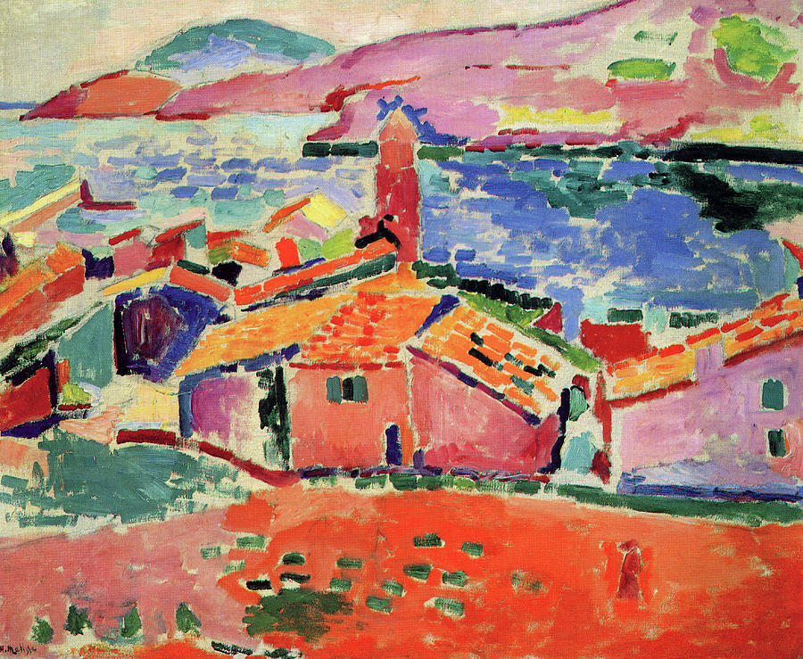 Groot Alexander Graham Bell Handvol The Roofs of Collioure Painting by Henri Matisse - Fine Art America