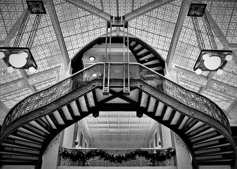 The Rookery Stairs BW Photograph by Mary Pille