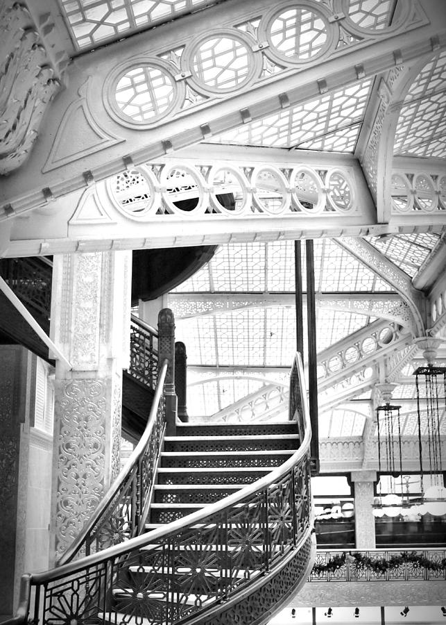 The Rookery Stiarcase 2 bW Photograph by Mary Pille