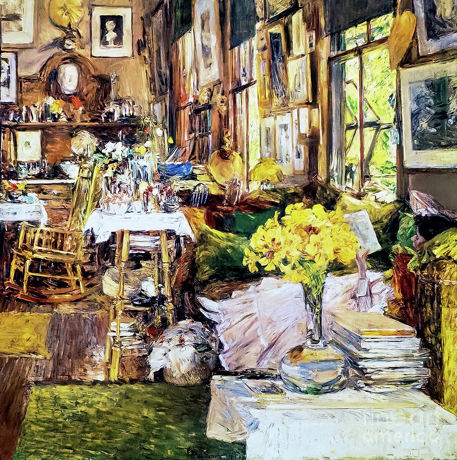 The Room of Flowers by Childe Hassam 1894 Painting by Childe Hassam