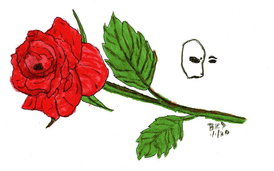 The Rose Painting by Branwen Drew