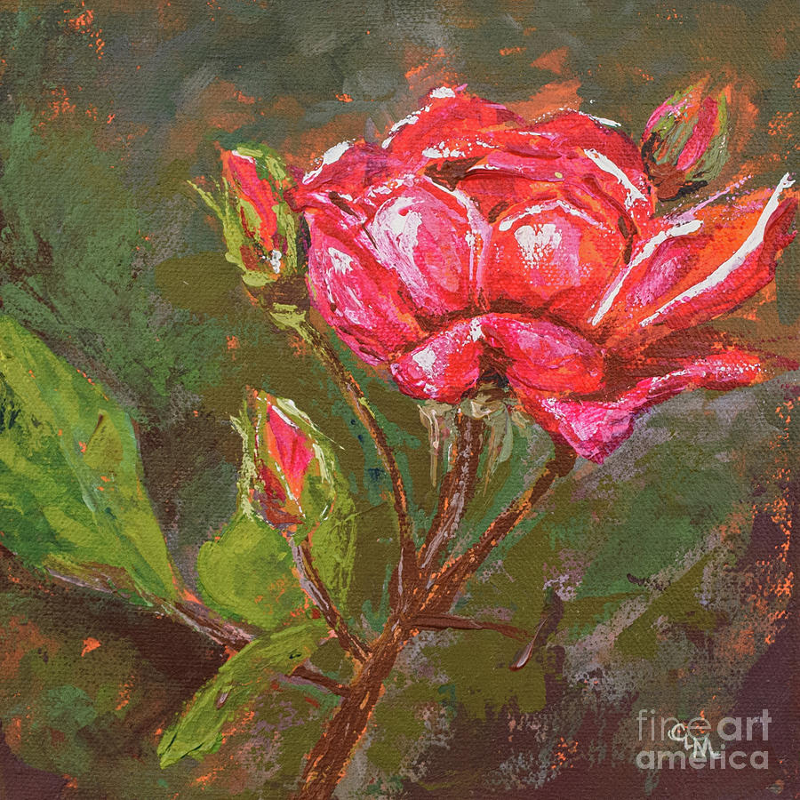The Rose Painting by Cheryl McClure