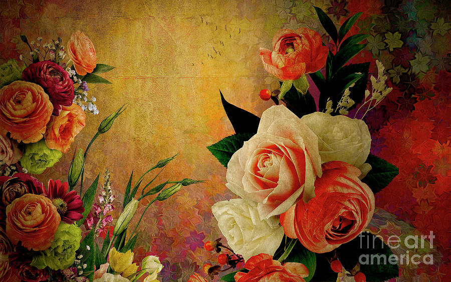 The Rose Garden Digital Art by Edmund Nagele FRPS