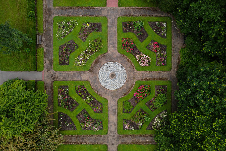 The rose garden South park, Darlington, UK Photograph by John Mannick ...