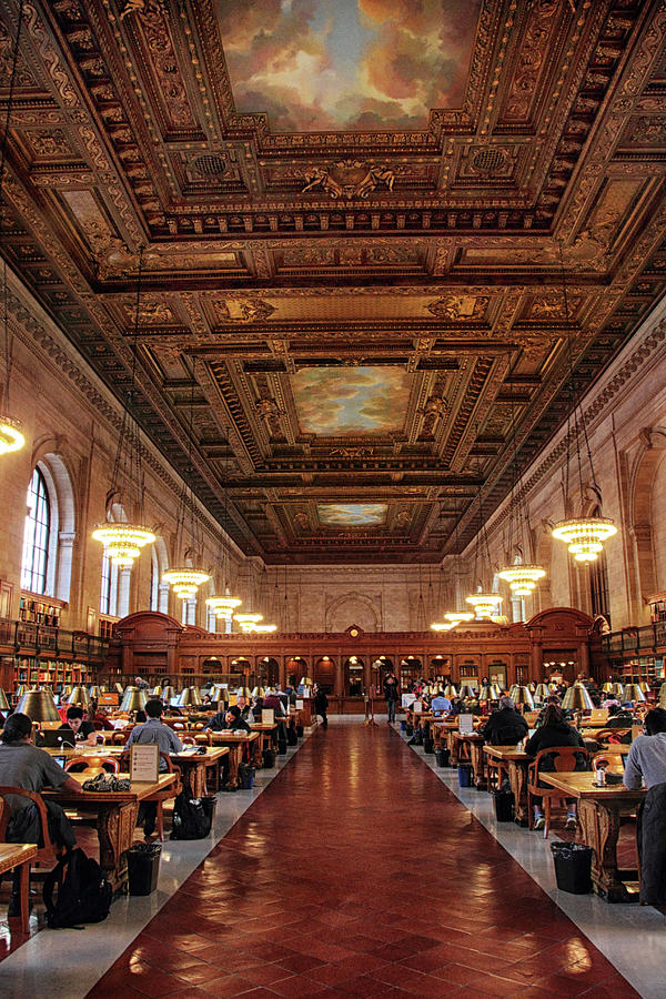 Architecture Photograph - The Rose Reading Room II by Jessica Jenney