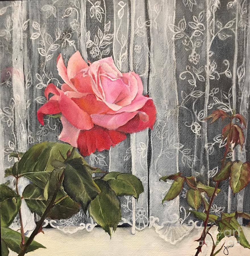 The Rose - Visible Hope Painting by Nila Jane Autry