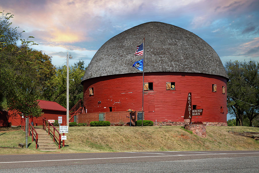 The Round Barn Photograph by Ricky Barnard
