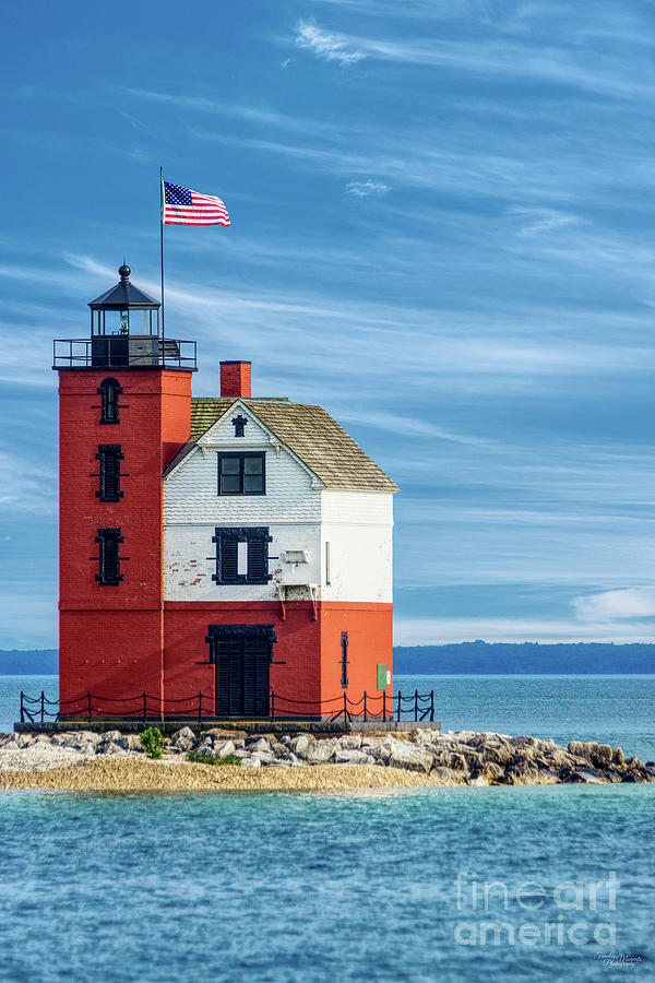 The Round Island Lighthouse Photograph by Jennifer White